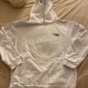 Talentless white hoodie